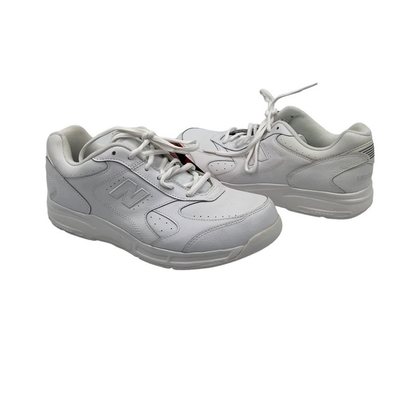 NWT New Balance White Breast Cancer Awareness Walking Shoes Size 11 Women's - Picture 1 of 10